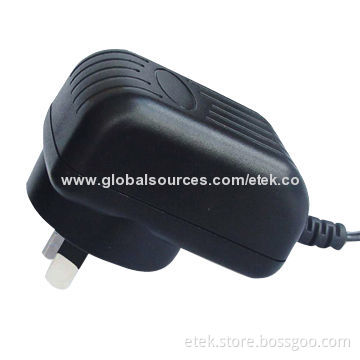 8W Series Switching Power Adapter with Australian AC Plug and 0.25A Current, Made in China